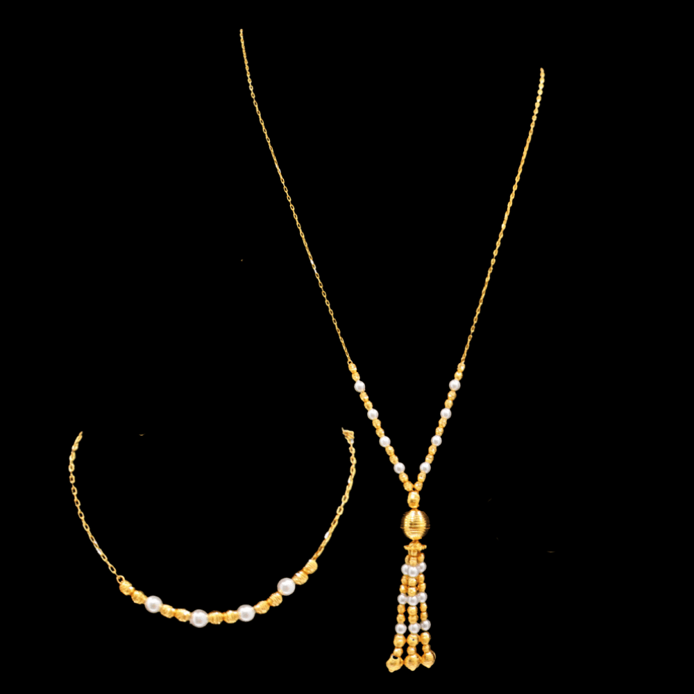 21K Gold Necklace Set